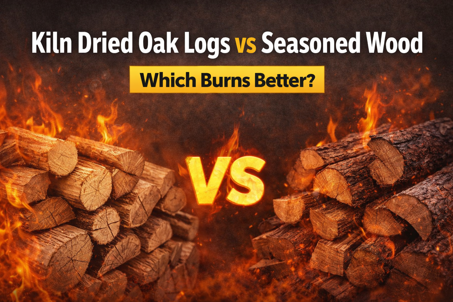 Kiln Dried Oak Logs vs Seasoned Wood: Which Burns Better?